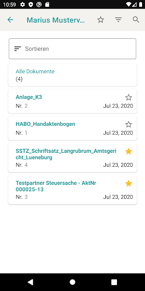 DATEV Anwalt Akte mobil Screenshot 1