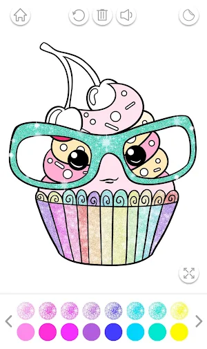 Glitter Coloring Book for Kids: Kids Games Screenshot 1