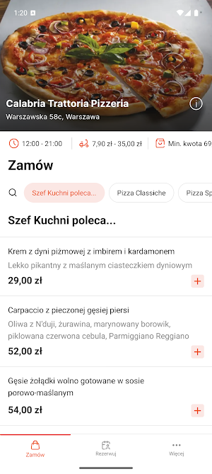 Calabria Trattoria Pizzeria Screenshot 0