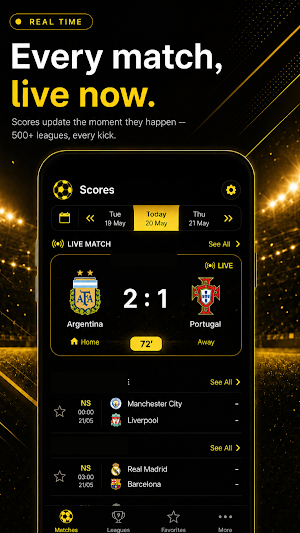 Football Live Score & Results Screenshot 1