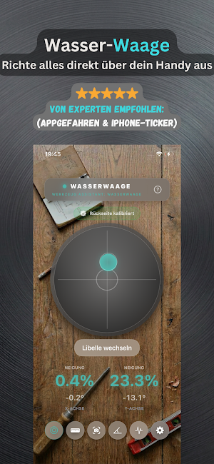 Werkzeug Assistant:Wasserwaage Screenshot 0