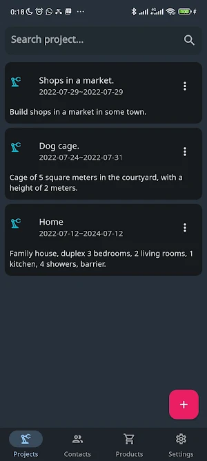 Costs Tracker Screenshot 1