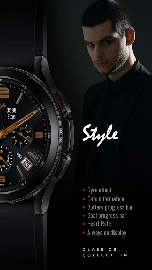 Voron STYLE Analog Watch Face Screenshot 1