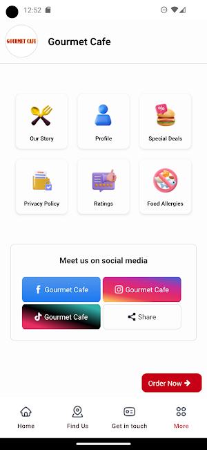 Gourmet Cafe Falkirk Screenshot 2