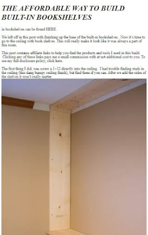 DIY Built-In Bookshelves Screenshot 3