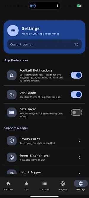 GoalRadar Screenshot 2