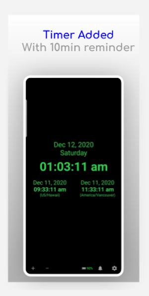 Simple full screen night Clock Screenshot 3