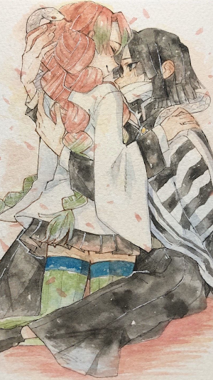 Demon Slayer Couple Wallpaper Screenshot 1