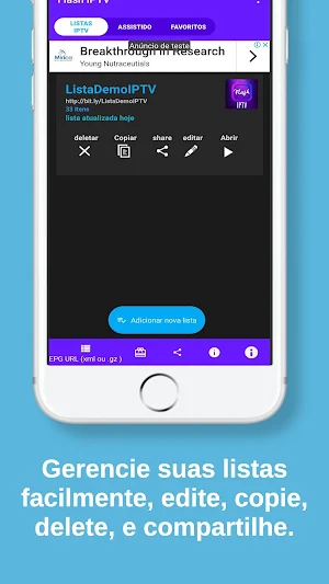 Flash IPTV Cast Player: TV online Entertainment Screenshot 2