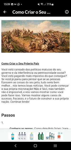 Como Criar o Seu Próprio País Screenshot 1