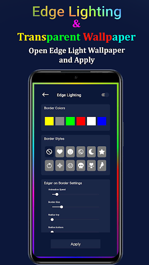 Edge Lighting-Mirror Wallpaper Screenshot 1