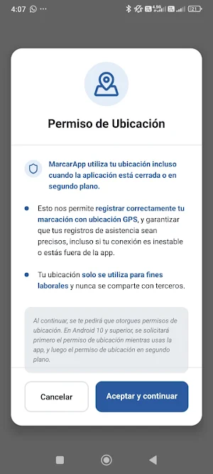 MarcarApp Colaborador Screenshot 3