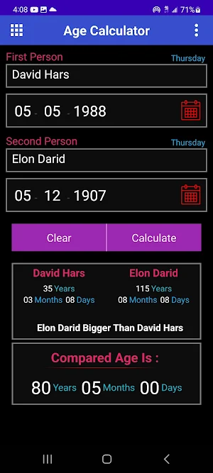 Age Calculator | Date of birth Screenshot 2