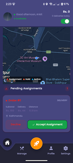 Yahfood Management Screenshot 0