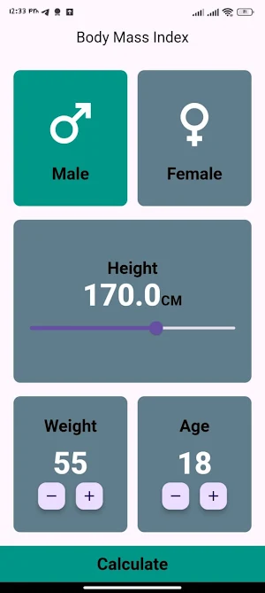 BMI:Body Mass Index Screenshot 2
