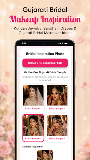 AI Bridal Look Try-On App Screenshot 1