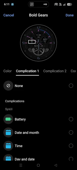 Bold Gears Watch Face 2026 Screenshot 1