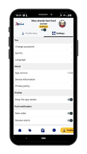 JB Food Merchant Screenshot 2