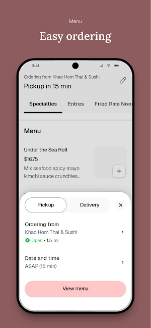 Khao Hom Thai & Sushi Screenshot 2