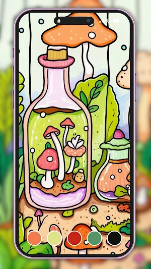 Mushroom Coloring for Adults Screenshot 2