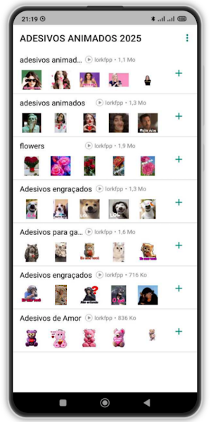 adesivos animados 2025 Screenshot 0