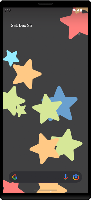 Cartoon Stars Live Wallpaper Screenshot 1