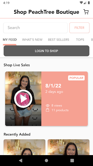 Shop PeachTree Boutique Screenshot 1