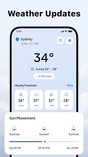 Live Weather Forecast Screenshot 1