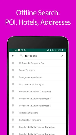 Tarragona Offline Map and Travel Guide Screenshot 2