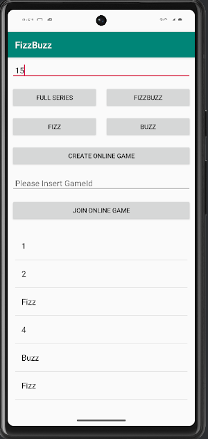 FizzBuzz Screenshot 1