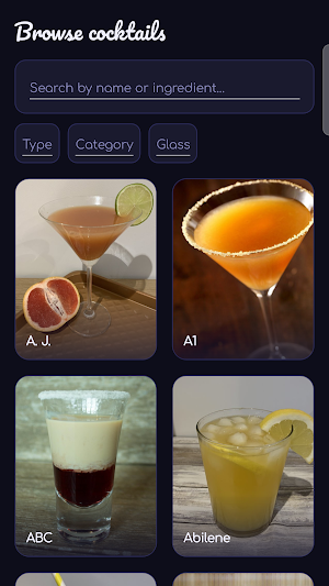 The Cocktail Shaker: Recipes Screenshot 0