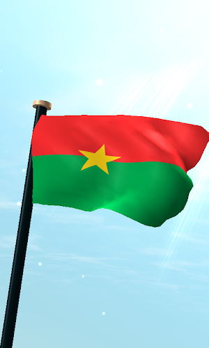 Burkina Faso Flag 3D Wallpaper Screenshot 0