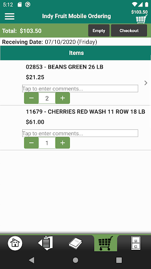 Indy Fruit Mobile Ordering Screenshot 3
