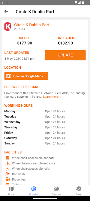 Fuelcompare Ireland Screenshot 1