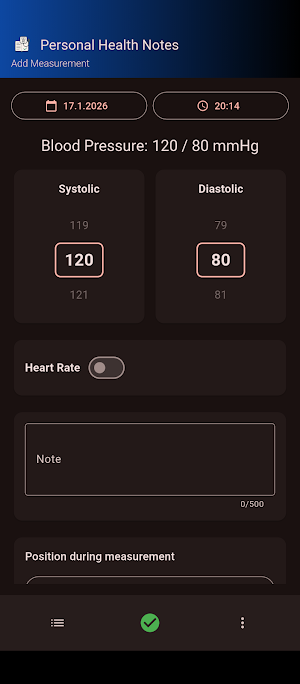 Personal Health Notes Screenshot 2
