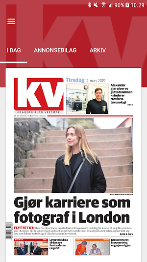 Kragerø Blad Vestmar eAvis Screenshot 0
