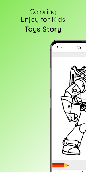 Toy Story Coloring Game Screenshot 0