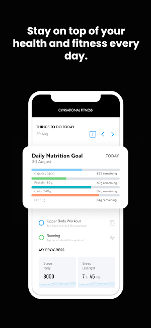 Cynsational Fitness App Screenshot 1