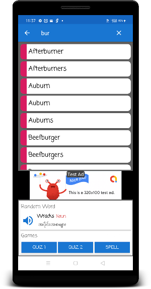 English To Burmese Dictionary Screenshot 2