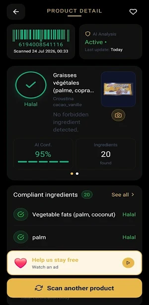 Nour – Halal Food Scanner Screenshot 2