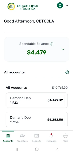 Caldwell Bank & Trust Company Screenshot 1