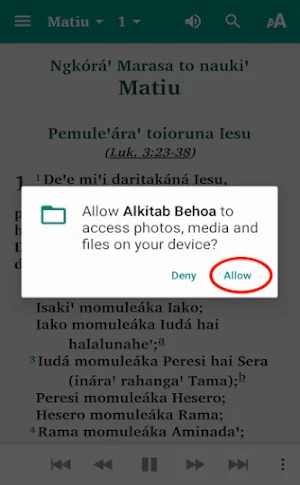 Alkitab Behoa Screenshot 2