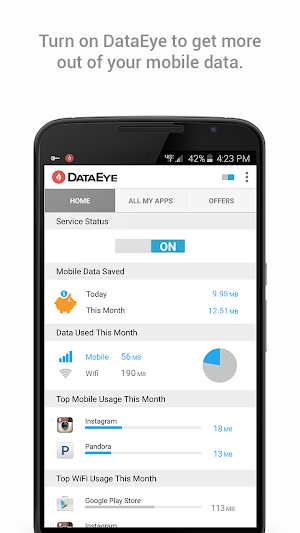 DataEye | Save Mobile Data Screenshot 1