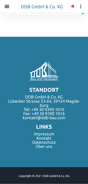 DDB GmbH - building and trade Screenshot 1