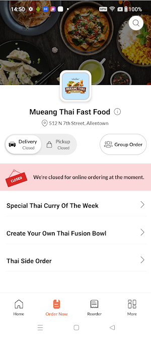 Mueang Thai Fast Food Screenshot 1