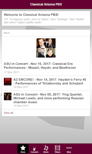 Classical Arizona PBS Screenshot 1