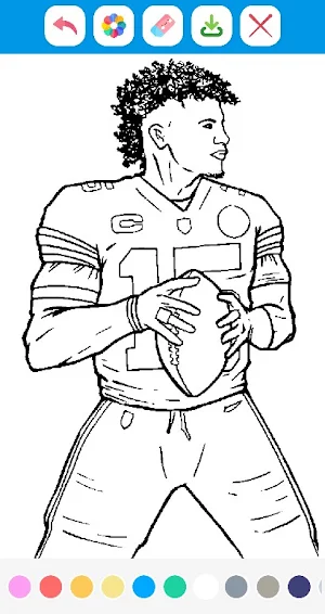 American Football Coloring Screenshot 1
