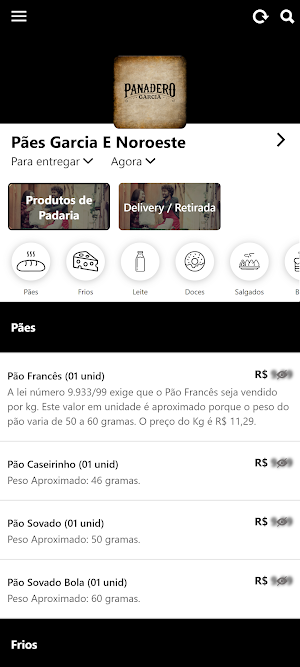 Pães Garcia E Noroeste Screenshot 0
