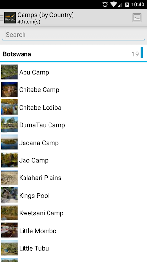 Wilderness Safaris Manual Screenshot 1