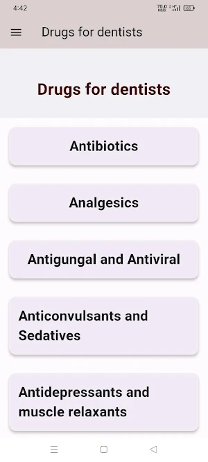 Dental Pharmacology Screenshot 0